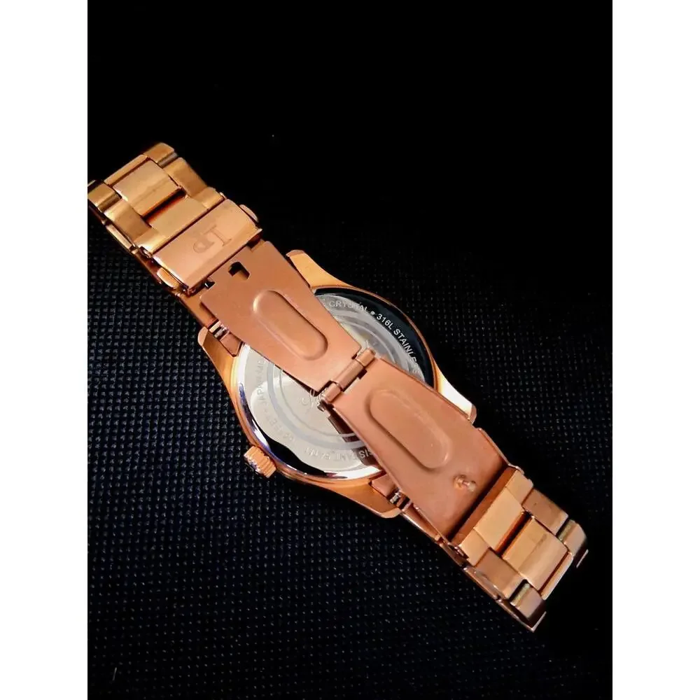 Lucian Piccard Stellar LP12761 Rose Gold Like New Mens Watch